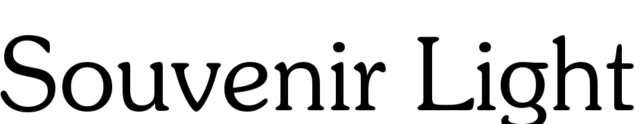 Souvenir Light BT Font Download Free