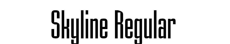 Skyline Regular Font Download Free