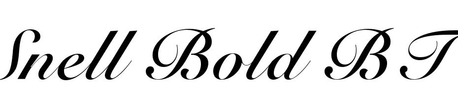 Snell Bold BT Font Download Free
