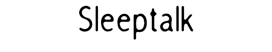 Sleep Talk Font Download Free