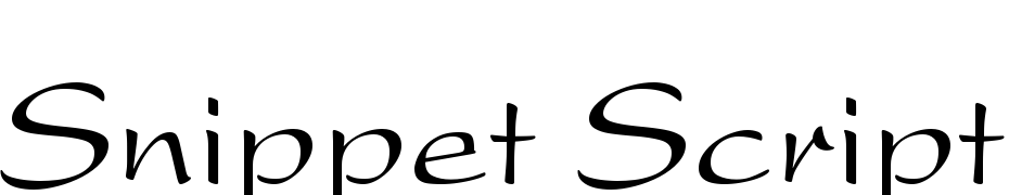 Snippet Script SSi Font Download Free