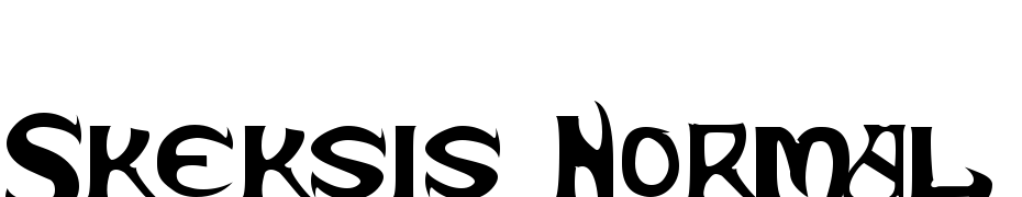 Skeksis Normal Font Download Free