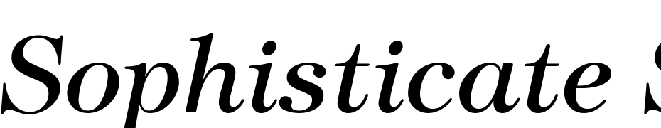 Sophisticate SSi Italic Font Download Free