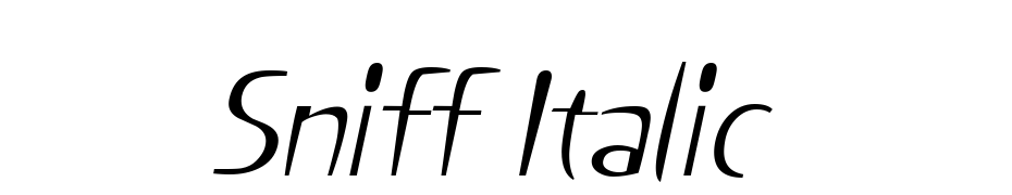 Sniff Italic Font Download Free