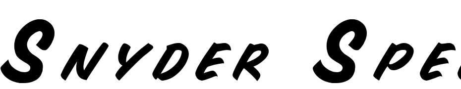 Snyder Speed Normal Font Download Free