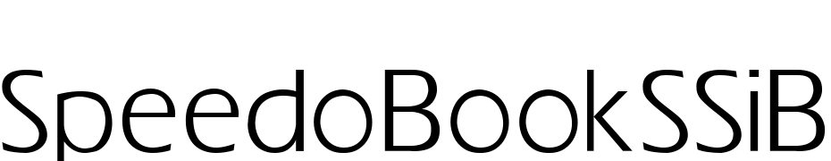 Speedo Book SSi Book Font Download Free