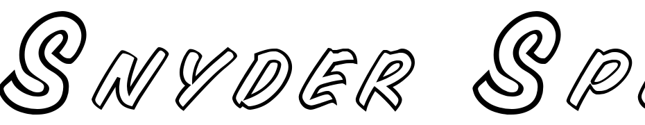 Snyder Speed Outline Font Download Free