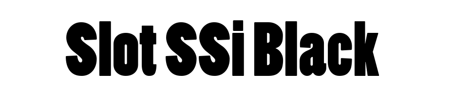 Slot SSi Black Font Download Free