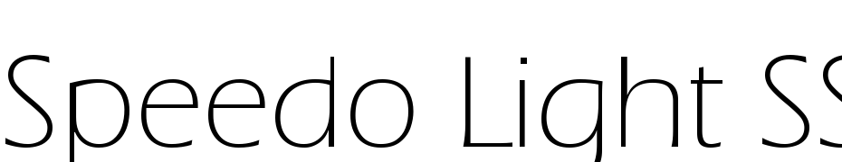Speedo Light SSi Light Font Download Free