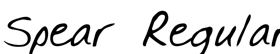 Spear Regular Font Download Free