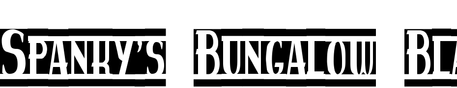 Spanky's Bungalow Blanco Font Download Free