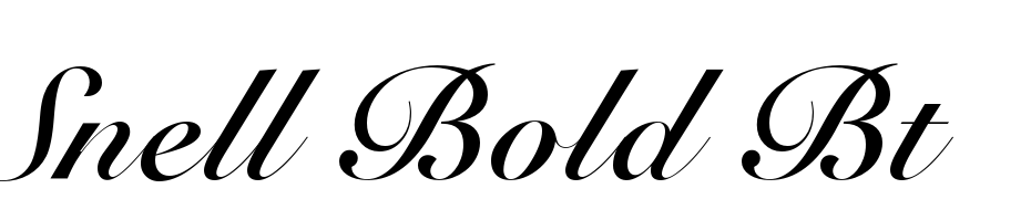 Snell Bold BT cкачати шрифт безкоштовно
