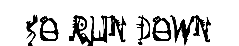So Run Down Font Download Free