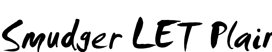 Smudger LET Plain:1.0 Font Download Free
