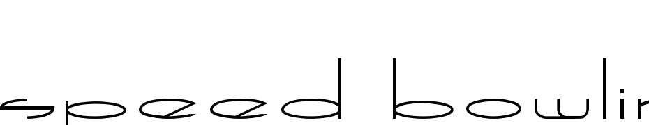 Speed Bowling Font Download Free