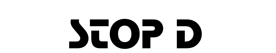 Stop D Yazı tipi ücretsiz indir