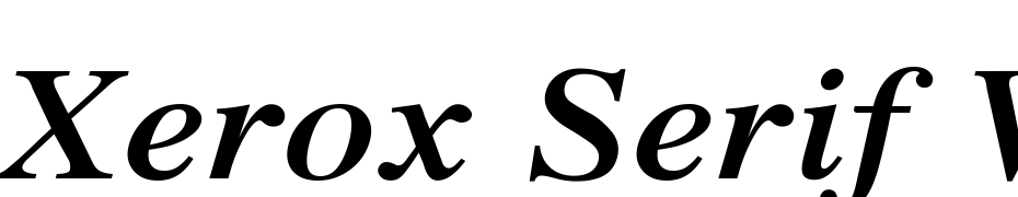 Xerox Serif Wide Bold Italic Font Download Free