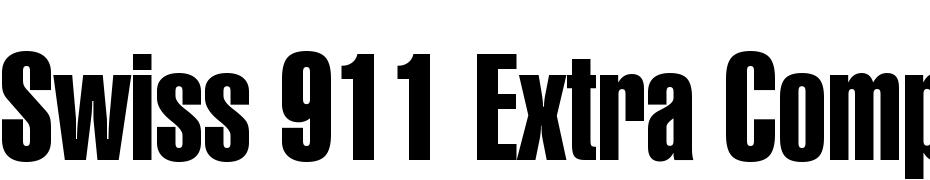 Swiss 911 Extra Compressed BT Font Download Free