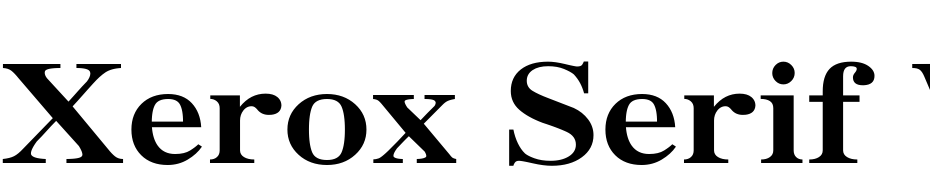Xerox Serif Wide Bold Font Download Free