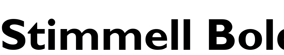 Stimmell Bold Font Download Free