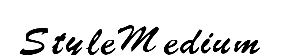 Style Medium Font Download Free