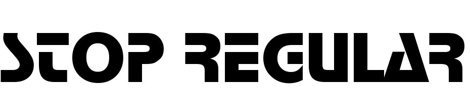 Stop Regular DB Font Download Free