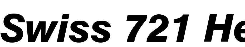 Swiss 721 Heavy Italic BT Font Download Free