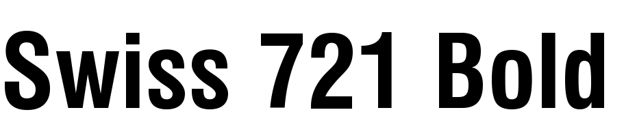 Swiss 721 Bold Condensed BT Font Download Free