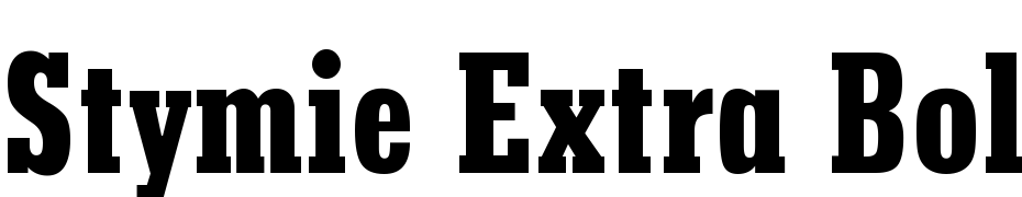 Stymie Extra Bold Condensed BT Font Download Free