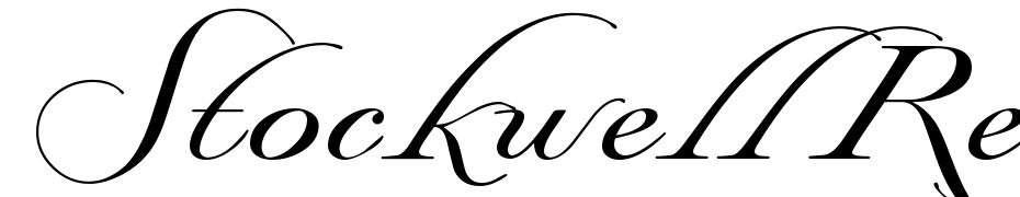 Stockwell Regular DB Font Download Free