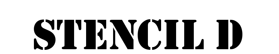 Stencil D Font Download Free