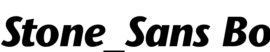 Stone_Sans Bold Italic Font Download Free