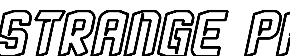 Strange Phenomena Outlined Font Download Free
