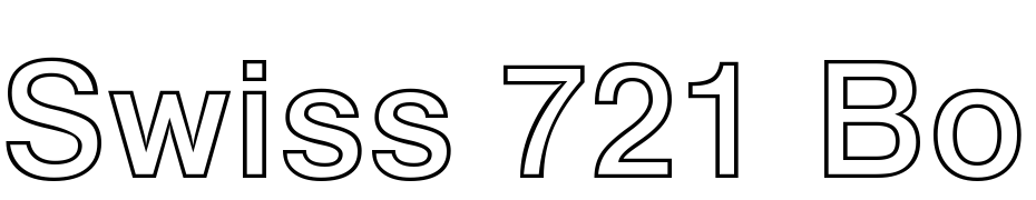 Swiss 721 Bold Outline BT Font Download Free