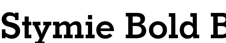 Stymie Bold BT Font Download Free