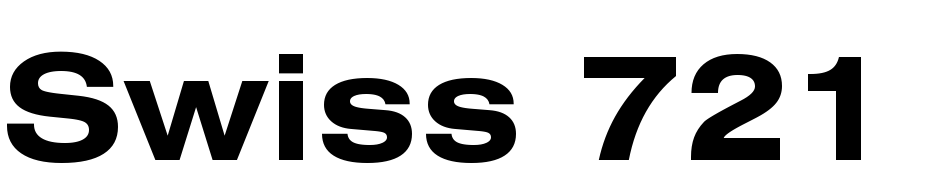 Swiss 721 Bold Extended BT Font Download Free