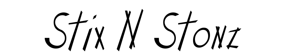 Stix N Stonz Font Download Free