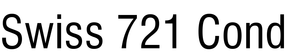Swiss 721 Condensed BT Font Download Free