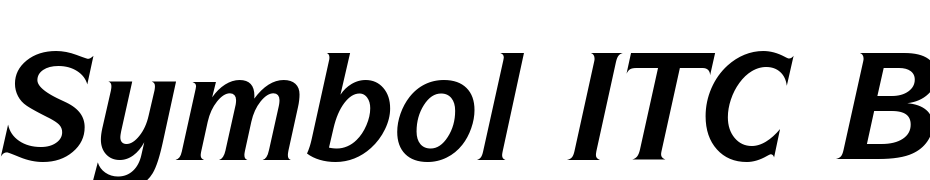 Symbol ITC Bold Italic BT Font Download Free