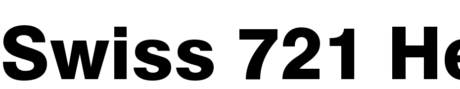 Swiss 721 Heavy BT Font Download Free