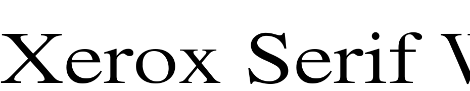 Xerox Serif Wide Font Download Free