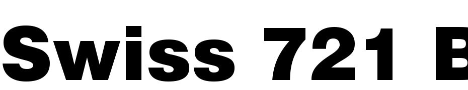 Swiss 721 Black BT Font Download Free