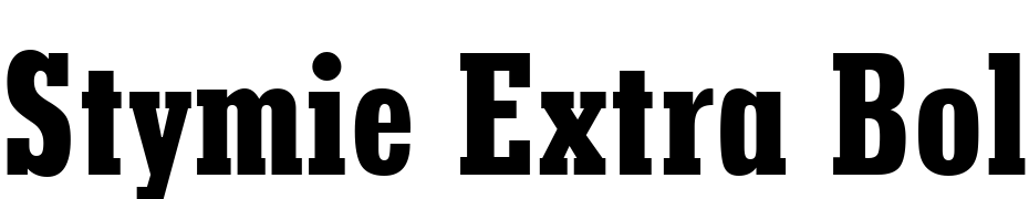 Stymie Extra Bold Condensed BT Font Download Free