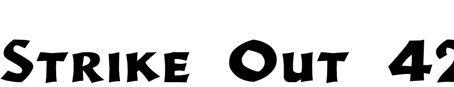 Strike Out 42 DB Font Download Free