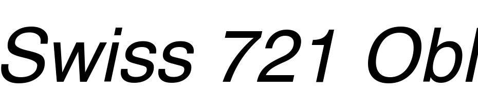 Swiss 721 Oblique SWA Font Download Free