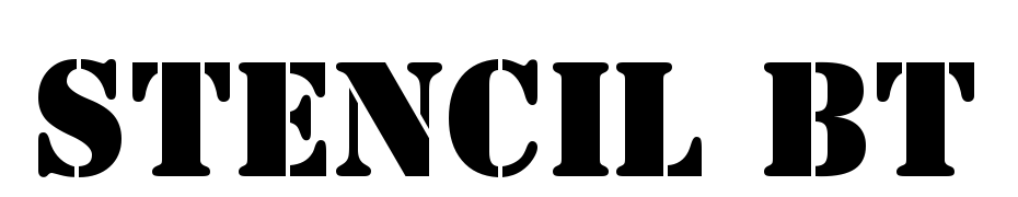 Stencil BT Font Download Free