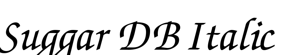 Suggar DB Italic Font Download Free