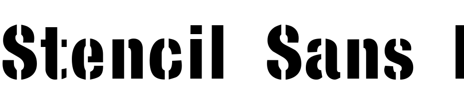 Stencil Sans Fed Font Download Free