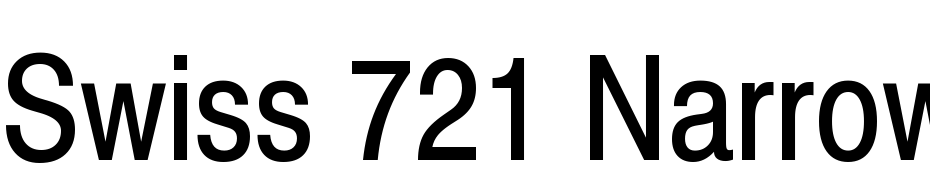 Swiss 721 Narrow SWA Font Download Free