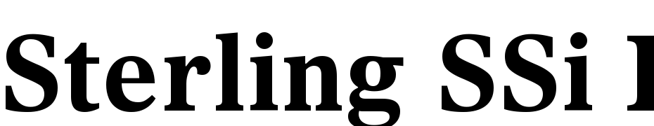 Sterling SSi Bold Yazı tipi ücretsiz indir